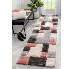 Modern Multicolor Geometric Dining Rug
